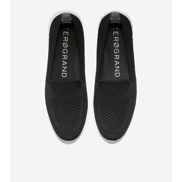 Cole Haan ZERØGRAND Summer Loafer Black Knit on Sale