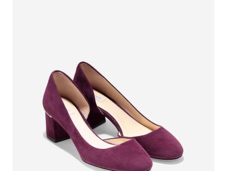 Cole Haan, Laree Grand Pump 55mm, Fig Suede, 7 Discount