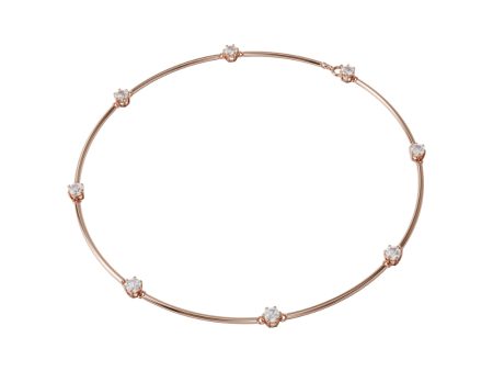 Swarovski Constella Necklace White, Rose-Gold Tone Plated Supply