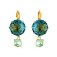 Les Nereides La Diamantine Acqua Azzura Round Stone Sleeper Earrings Online Sale