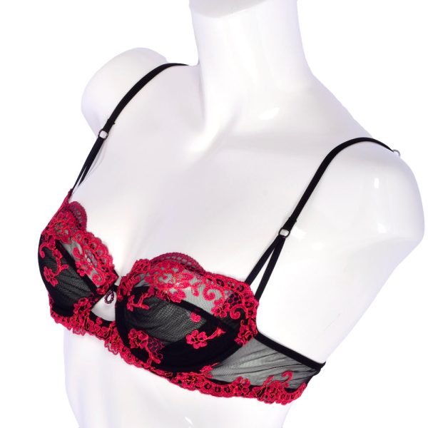 Lise Charmel Underwired Half Cup Bra Black Fucshia Online Hot Sale