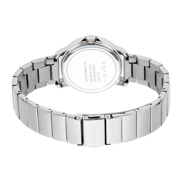 Esprit Ladies Watch Silver Color Stainless Steel White Dial With Stone Online now