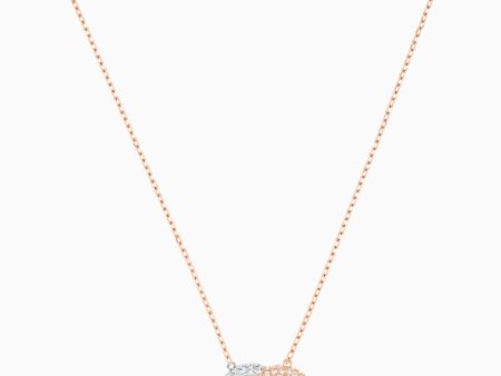 Swarovski Stone Necklace Multi-Colored, Rose-Gold Tone Plated Discount