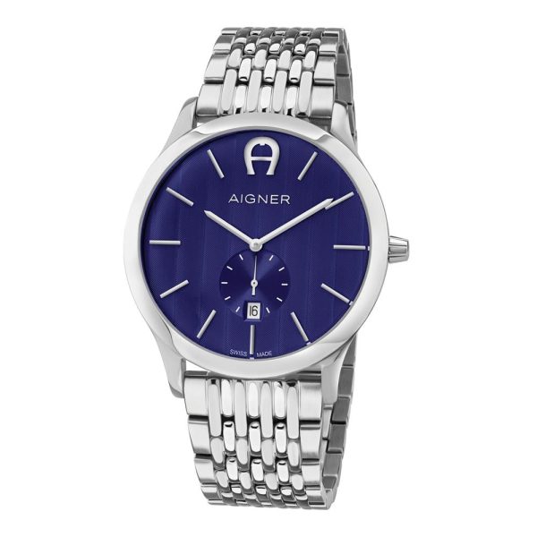 Aigner Tre Men s Watch Stainless Steel Case With Blue Dial Online