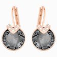 Swarovski Bella V Pierced Earrings Gray, Rose-Gold Tone Plated Supply