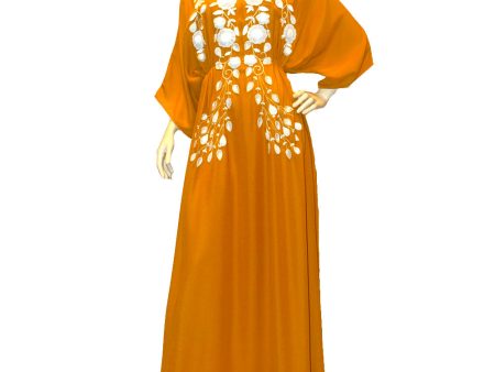 Shaira Kaftan Size S Mustard White For Sale