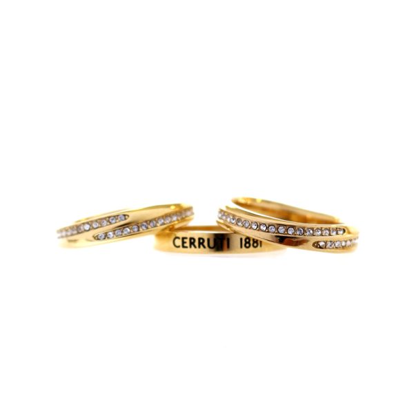 Cerruti Ladies Ring Gold Plated Size 7 For Discount