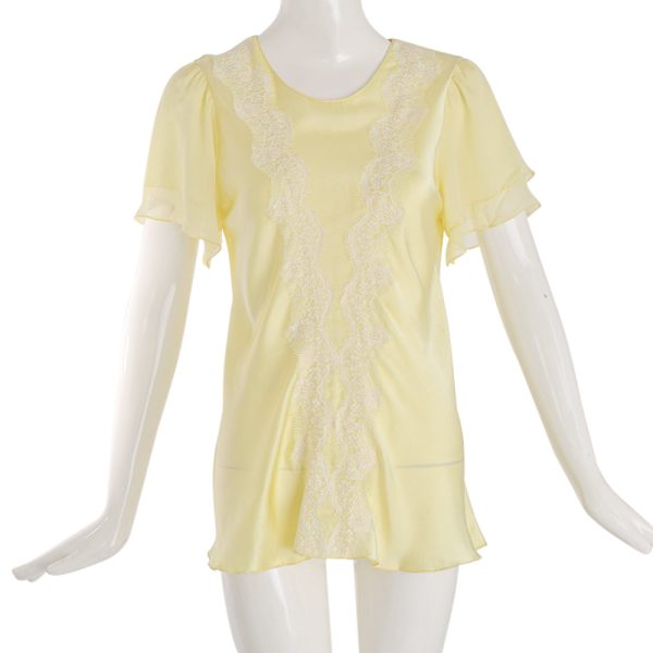 Lala Rose Nightwear Top Yellow Medium For Discount