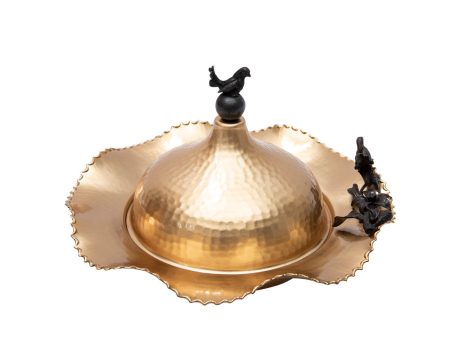 Decorium Nature S Dome Delight Holder, Gold Fashion