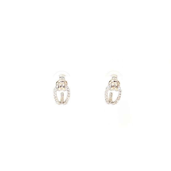 Swarovski Lifelong Mini Hoop Earrings White Sale