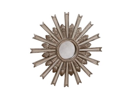 Ethan Allen Silver Starburst Mirror (51Cm) 51X51 cm Fashion