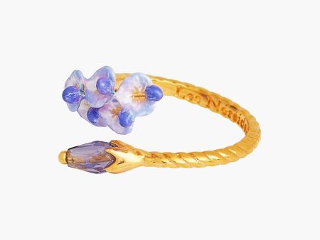 Les Nereides Wisteria Flower Adjustable Ring Fashion