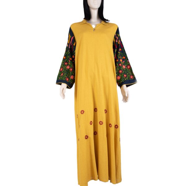 Nero Abaya Color Yellow on Sale