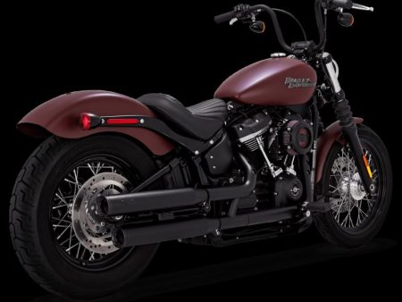 Vance & Hines 18-22 Harley Davidson Softail Eliminator 300 PCX Slip-Ons Exhaust - Black For Sale