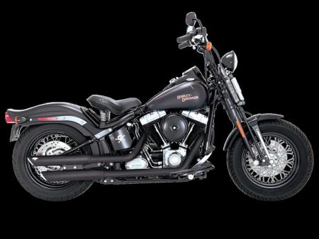 Vance & Hines HD Softail Deluxe Slim Crossbones Ts S OS Slip-On Exhaust Supply