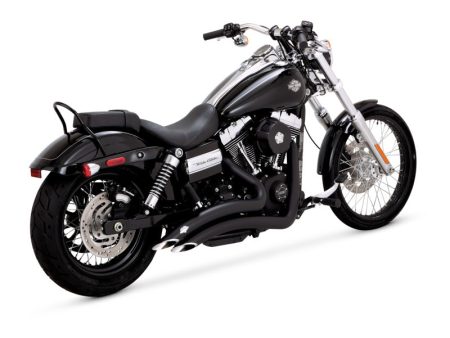 Vance & Hines HD Dyna 06-17 Big Radius 2-2 Black PCX Full System Exhaust Hot on Sale