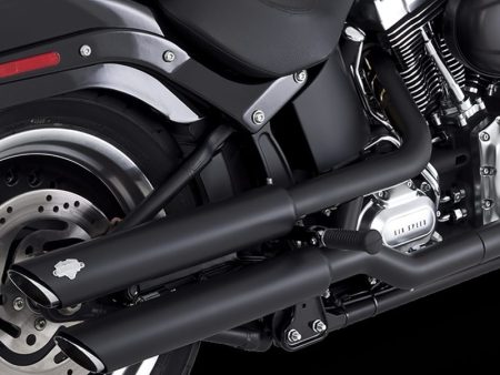 Vance & Hines HD Softail 07-17 Fatboy Twin Slash Chrome Slip-On Exhaust Online